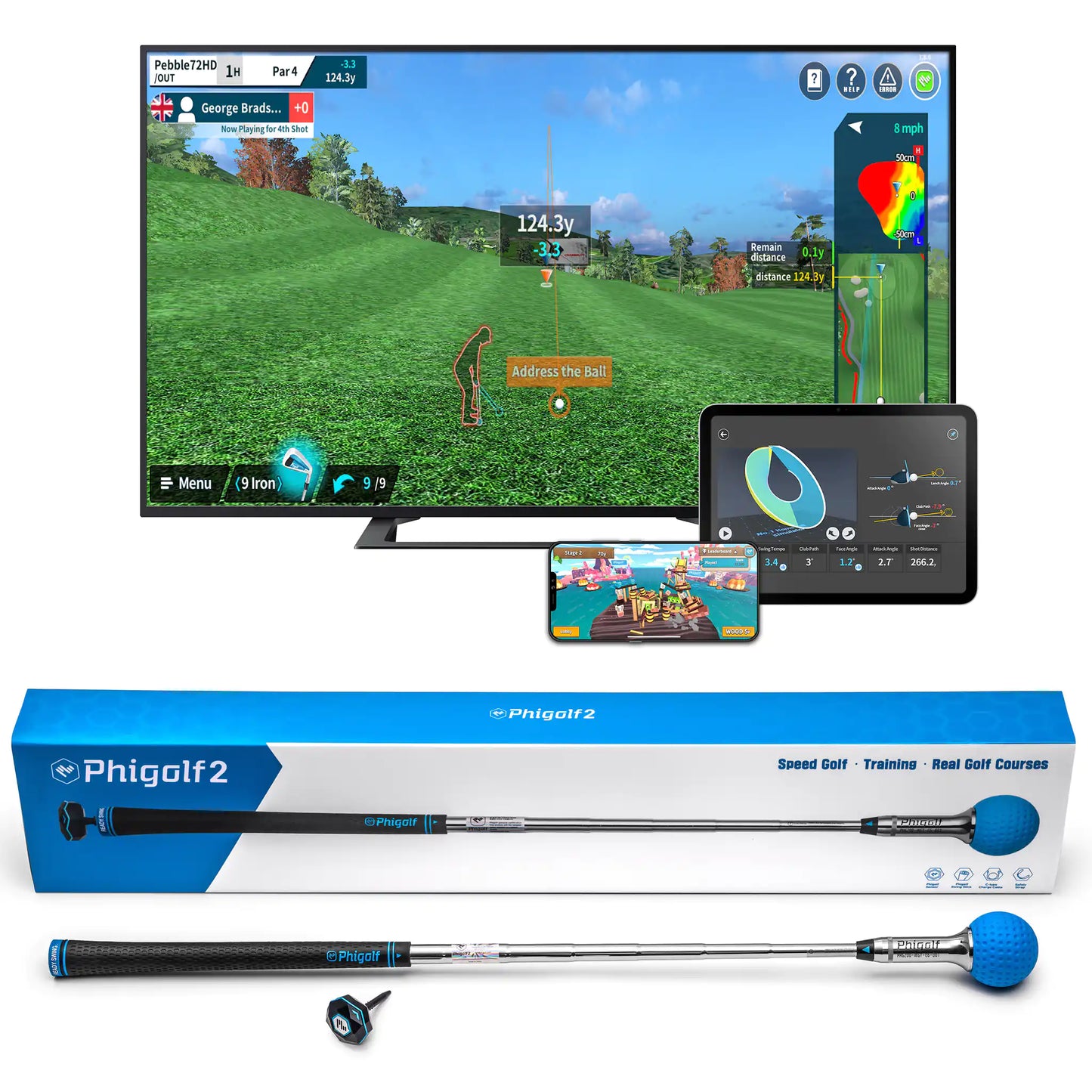 Phigolf 2 Flex Simulator Bundle