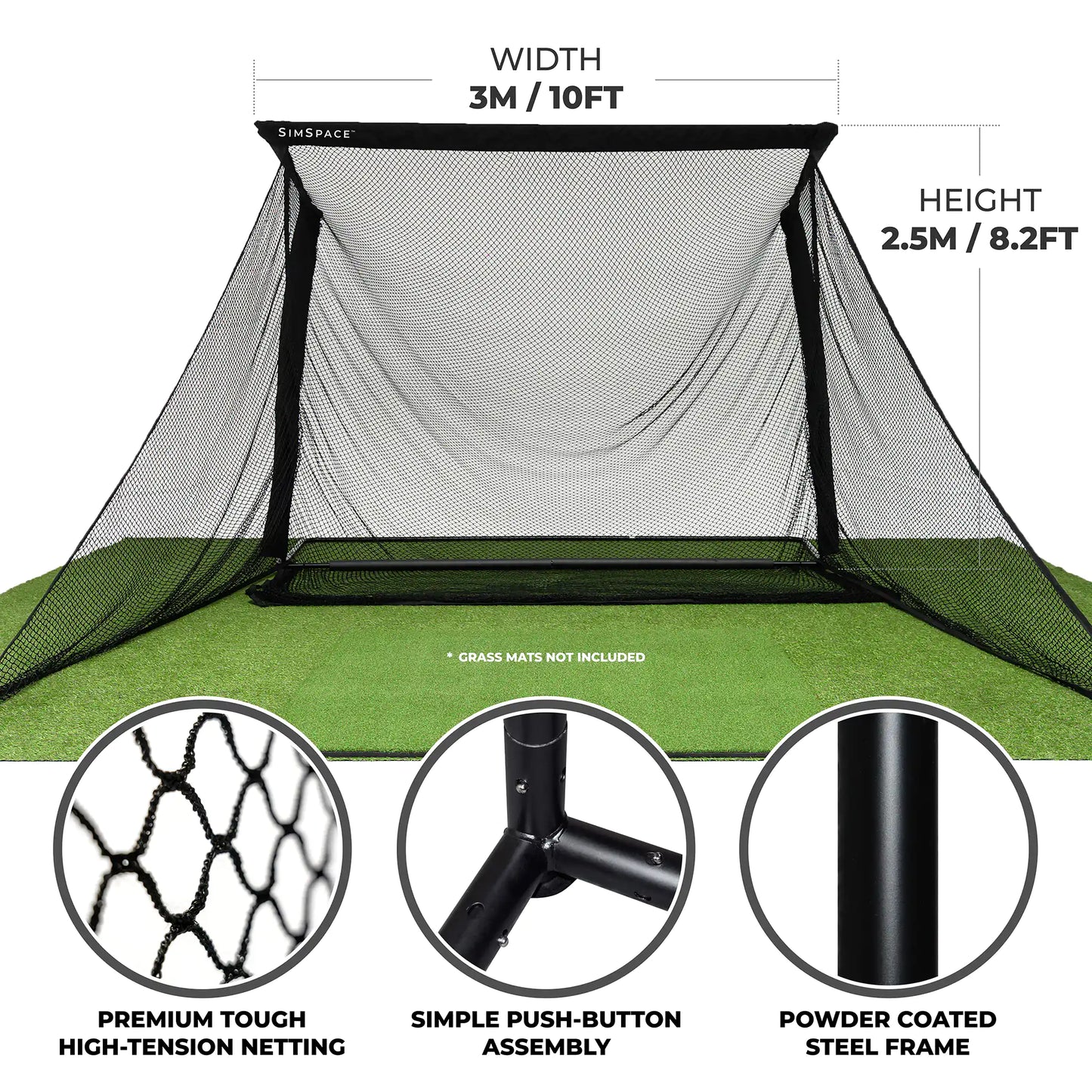 SimSpace Wide Practice Net + Impact Screen