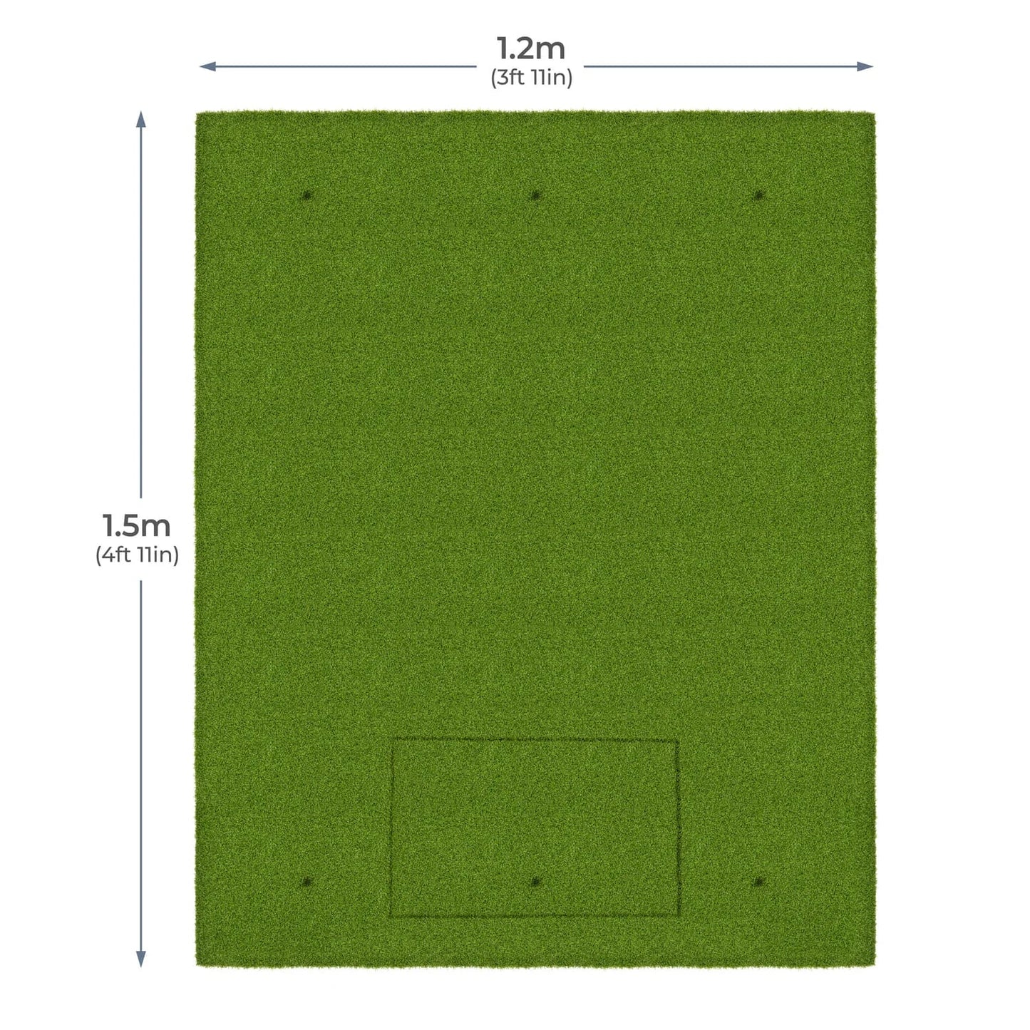 Standard Slim Transition Hitting Mat 1.5m x 1.2m (4' 11" x 3' 11")
