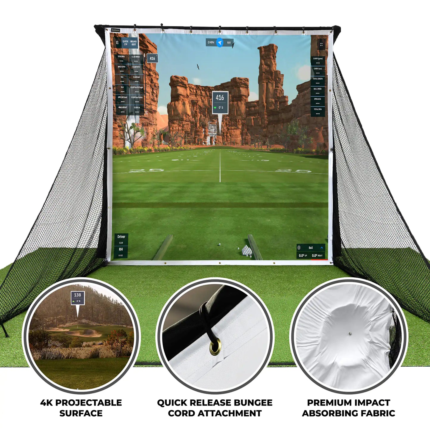 SimSpace Practice Net + Impact Screen