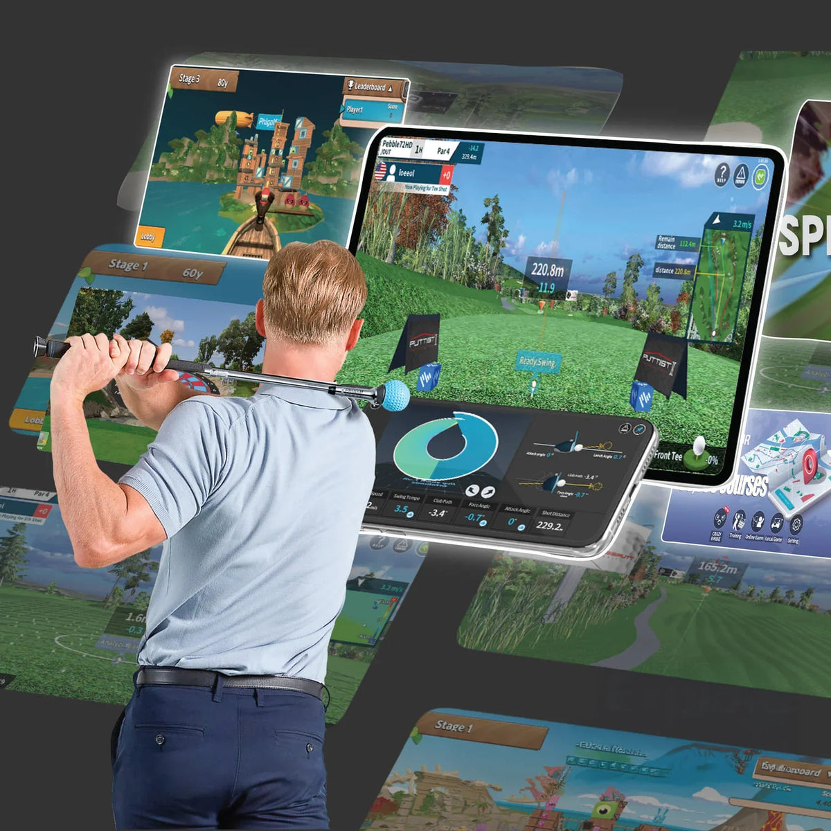 Play World-Class Courses & Game Modes