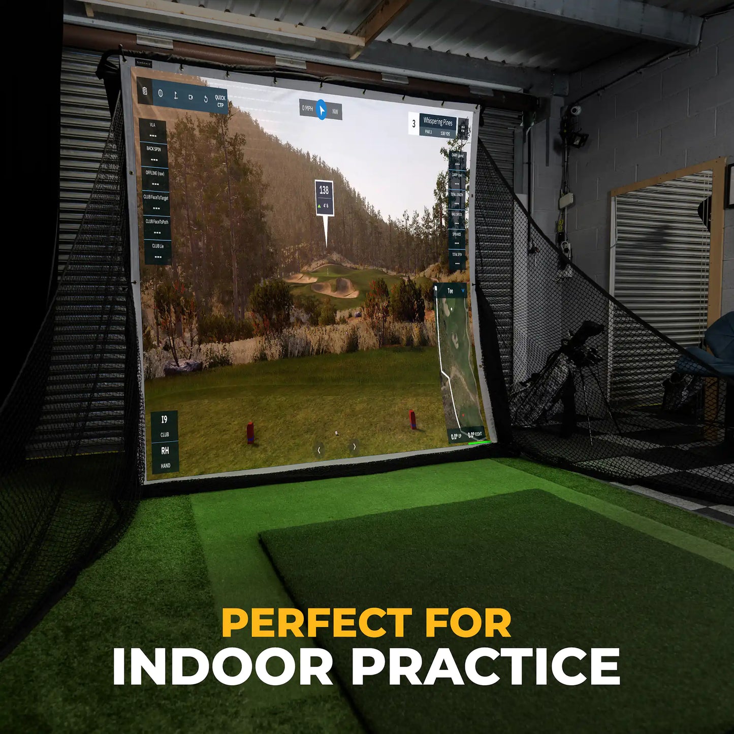 SimSpace Practice Net + Impact Screen