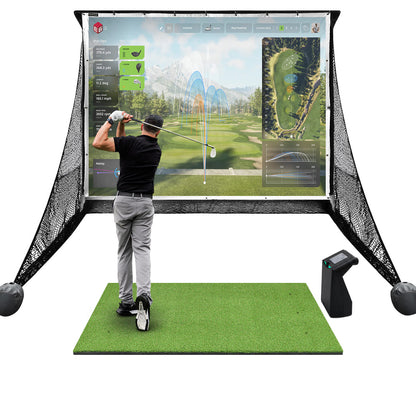 TruGolf LaunchBox + E6 Connect Practice Net Bundle