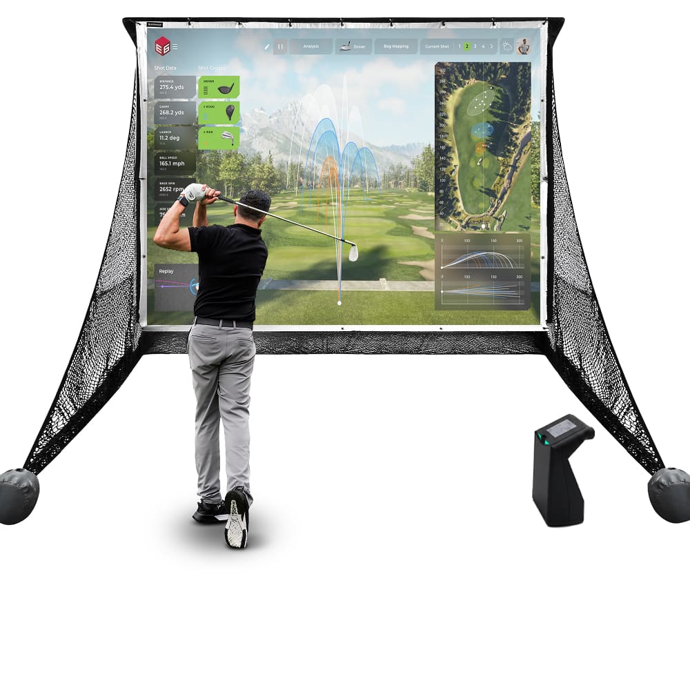 TruGolf LaunchBox + E6 Connect Practice Net Bundle